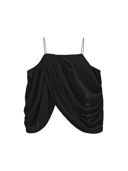ATELIER MISS LU Drap Design Off-the-Shoulder Camisole Top - JASON.
