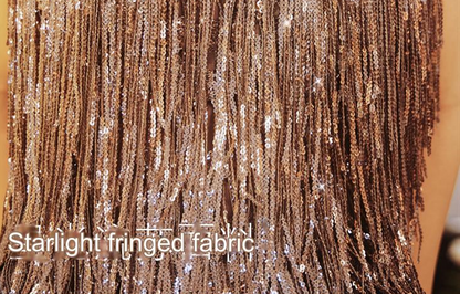 DOLLY Luxury U-Neck Star Light Tassel Sleeveless Backless Short Party Dress-PHEOBE