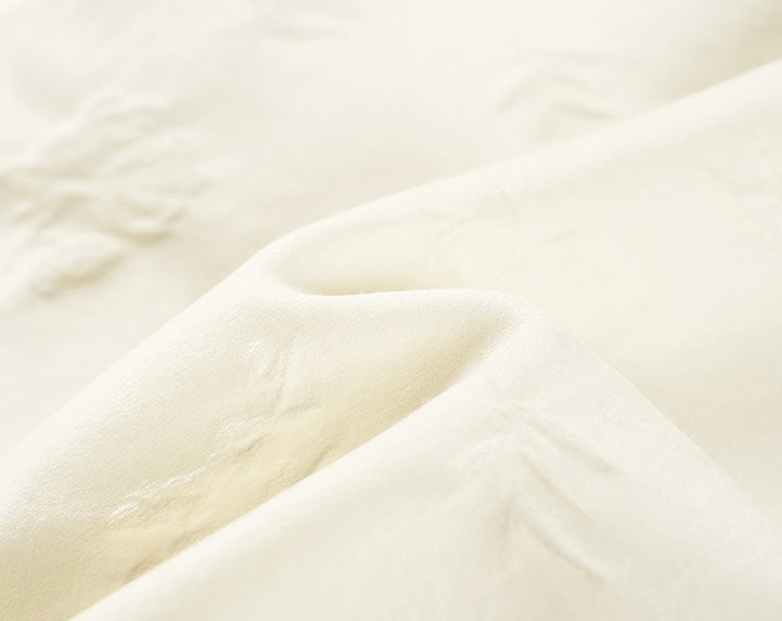 COMME MOI Lu Yan designer's new women's silk wool jacquard overlapping straight skirt - LIAM .