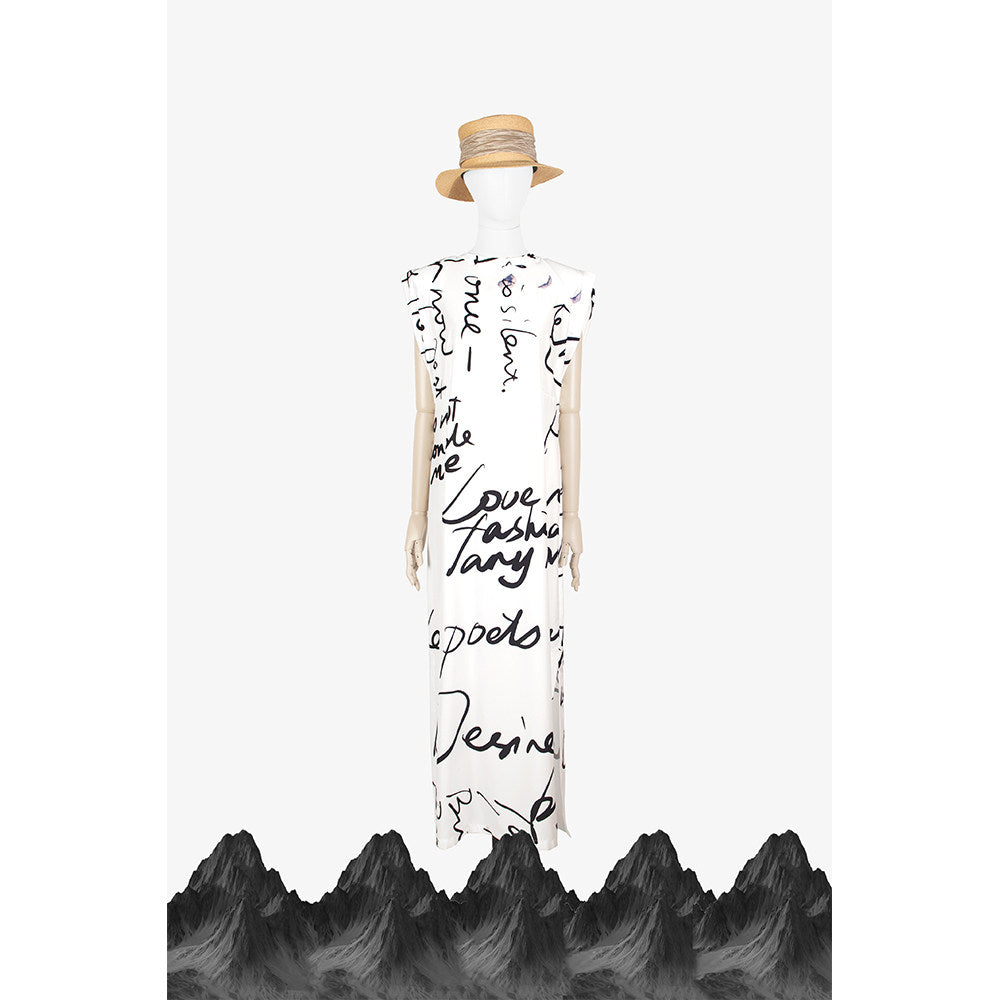 TUYUE black moon print resort dress- PRIYA