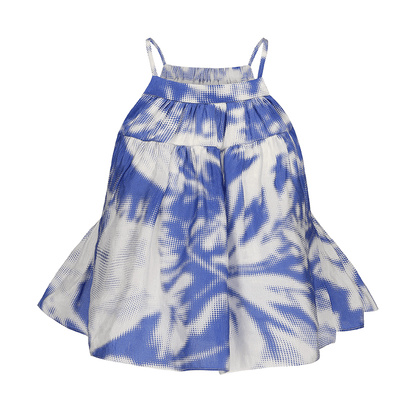 ATELIER MISS LU Printed Mulberry Silk And Linen-blend Camisole Top - PEACE.