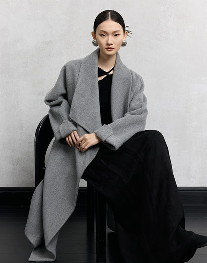 HECO asymmetrical hollow Red Black Apricot wool blend knitwear - mere.