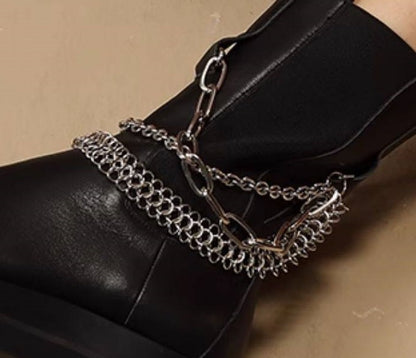 B-FEI Short Black Platform Boots-NYM.