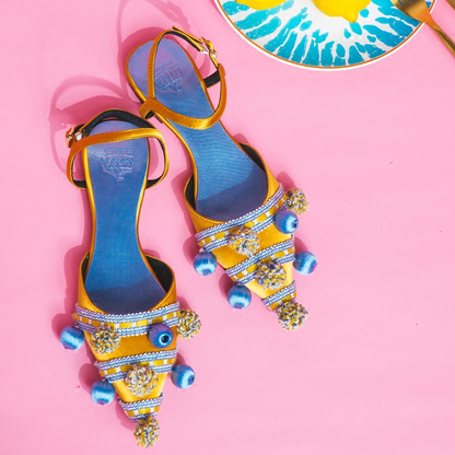B-FEI show style circus woven flat shoes-HONDO.