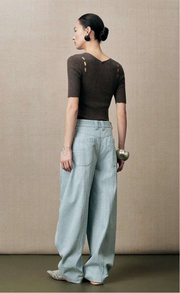 ZHUCHONGYUN loose straight-cut casual pants-COCO.
