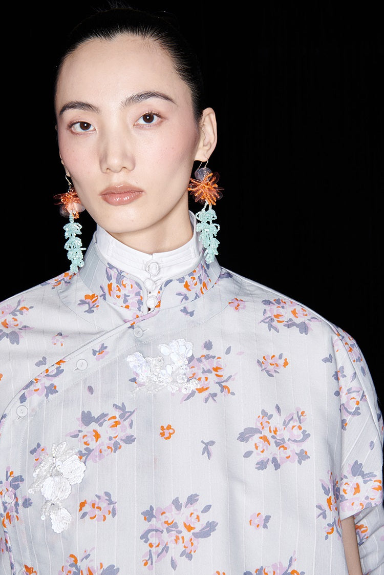 M essential Mackay designer Zen linen layered lace elasticated waist loose trousers - ZING.