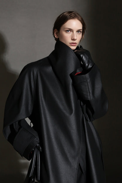 PIAOIN Silhouette design short windbreaker women's luxury jacket commuter-JEAN