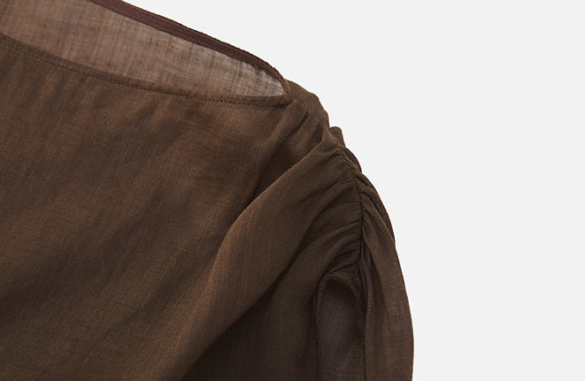 ZHUCHONGYUN transparent texture light sleeveless top--OIKAWA.