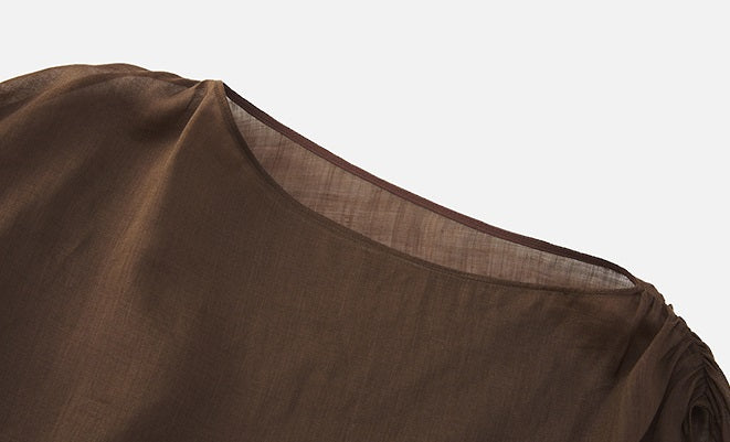 ZHUCHONGYUN transparent texture light sleeveless top--OIKAWA.