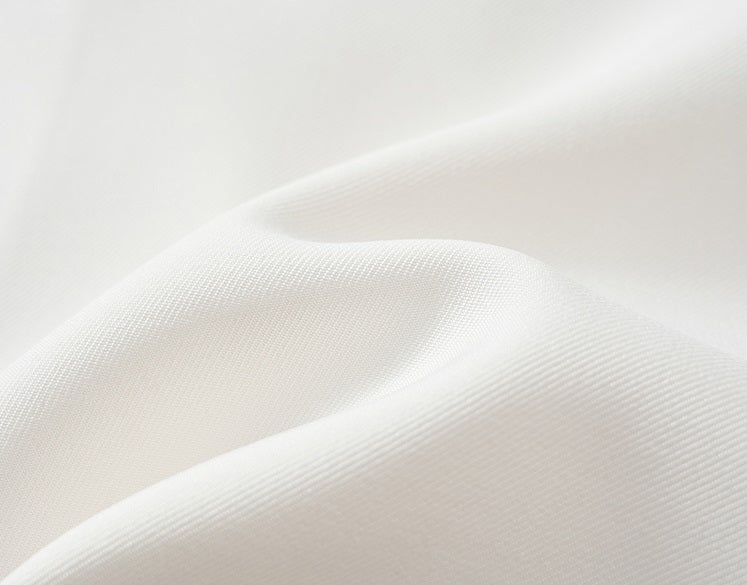 COMME MOI Summer White Double-Breasted Straight Blazer - MATHEW.