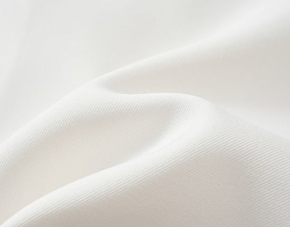 COMME MOI Summer White Double-Breasted Straight Blazer - MATHEW.