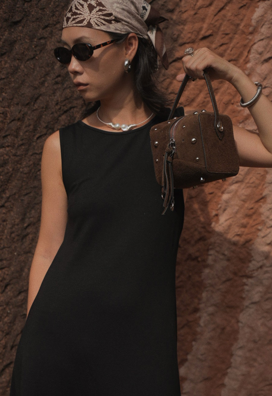 IUBALLET New Rivet Small Square Tote Bag - EZEKIEL.