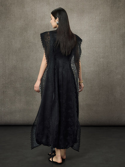 HECO Midi Stand Collar Ruffle Dress - FAIL.