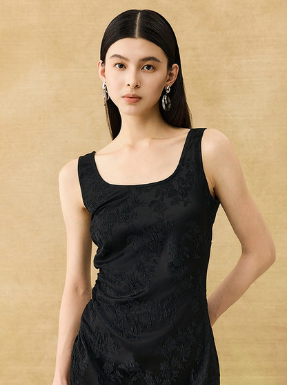 HECO Chinese Style Acetate Shirder Dress - LOLA.