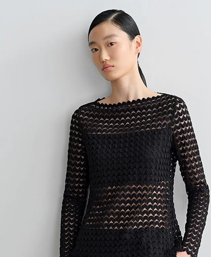 COMME MOI  women's sexy cut-out shoulder top - LILLIAN.