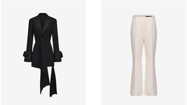 ATELIER MISS LU [Selene Rishi Trace] Versatile Neat Weila Cropped Pants - WISDOM