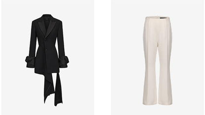 ATELIER MISS LU [Selene Rishi Trace] Versatile Neat Weila Cropped Pants - WISDOM