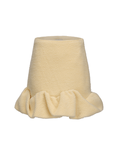 ATELIER MISS LU Clouds Surround Spliced Sweatshirt skirt - LIGHT.