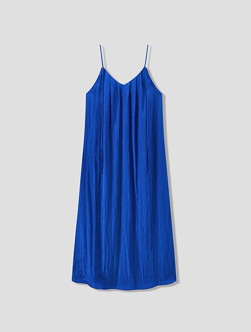 COMME MOI  summer new beach slip blue dress - PHILIP.