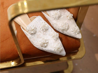 B-FEI elegant casual mules with pointed toe -MARX.