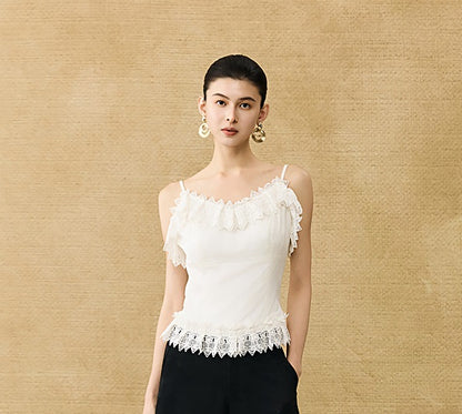 HECO Chinese high-end acetate jacquard drape slimming trousers - QUEEN.