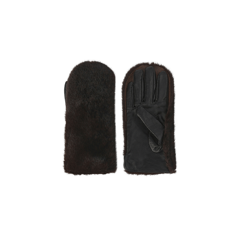 ATELIER MISS LU faux fur stitching design styling Gloves - PHILIPS.