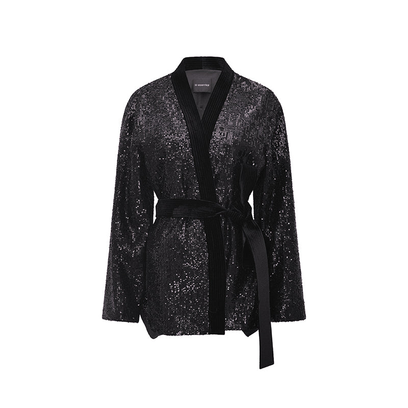 M essential Mackay designer Jingye embroidered fabric layered robe - STATE.