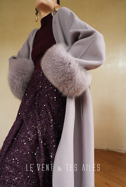 LE VENT&TES AILES Galaxy Luxury Weaving Feminine Sequin Tweed Skirt-ZOYA