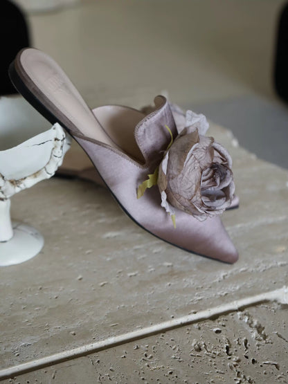 B-FEI women's French flower mules-TANNA.