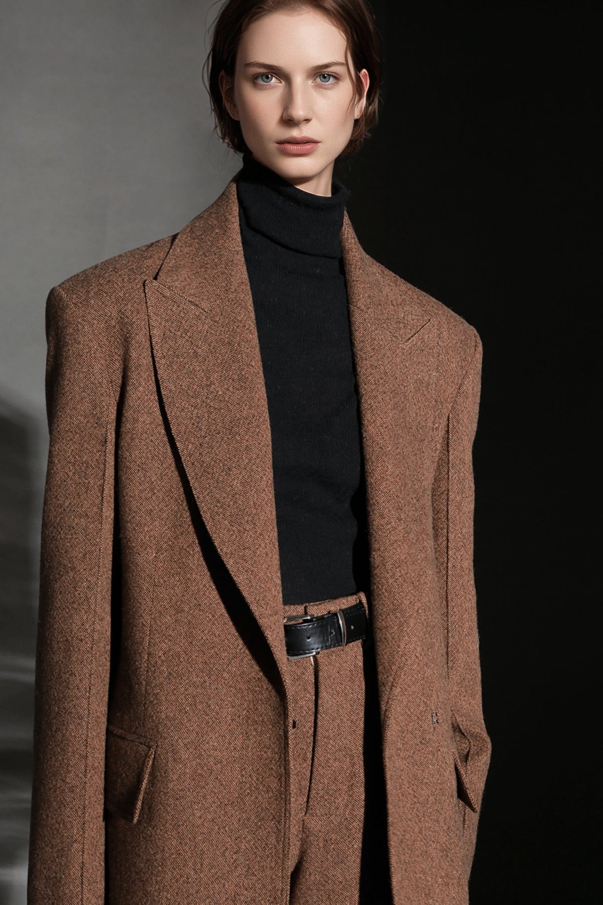 PIAOIN Vintage Literary Tweed Suit Shorts Versatile Commuter Pants LEX