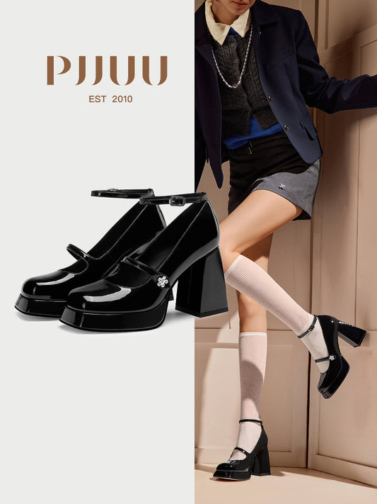 Pjjuu Black Platform Lizhen Women's Shoes - EXCITED