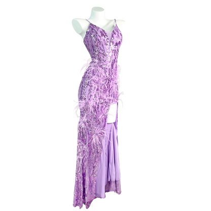 DOLLY Elegant Sleeveless Embroidery High Waist Long Fishtail Cocktail Dress-ZETA