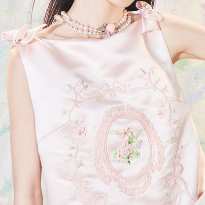 FAME beaded piping embroidered dress - YASMIN