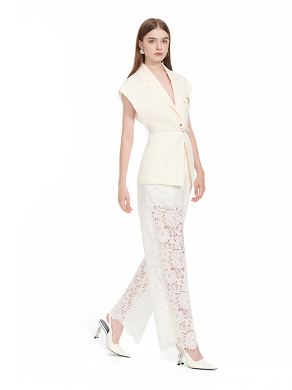 YES BY YESIR |  Luxury Sleeveless Suit Vest -AZENIA.