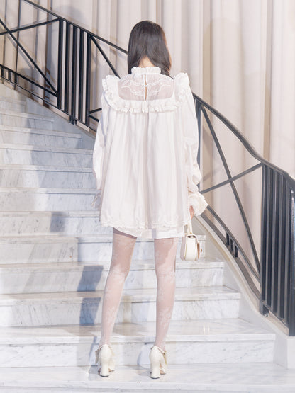 FAME Ruffled Rose Embroidered Dress - GERRIT