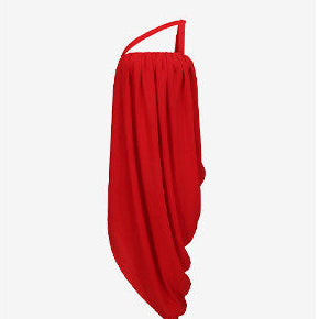 ATELIER MISS LU  Strap Vertical Draped Irregular Dress - ELLE