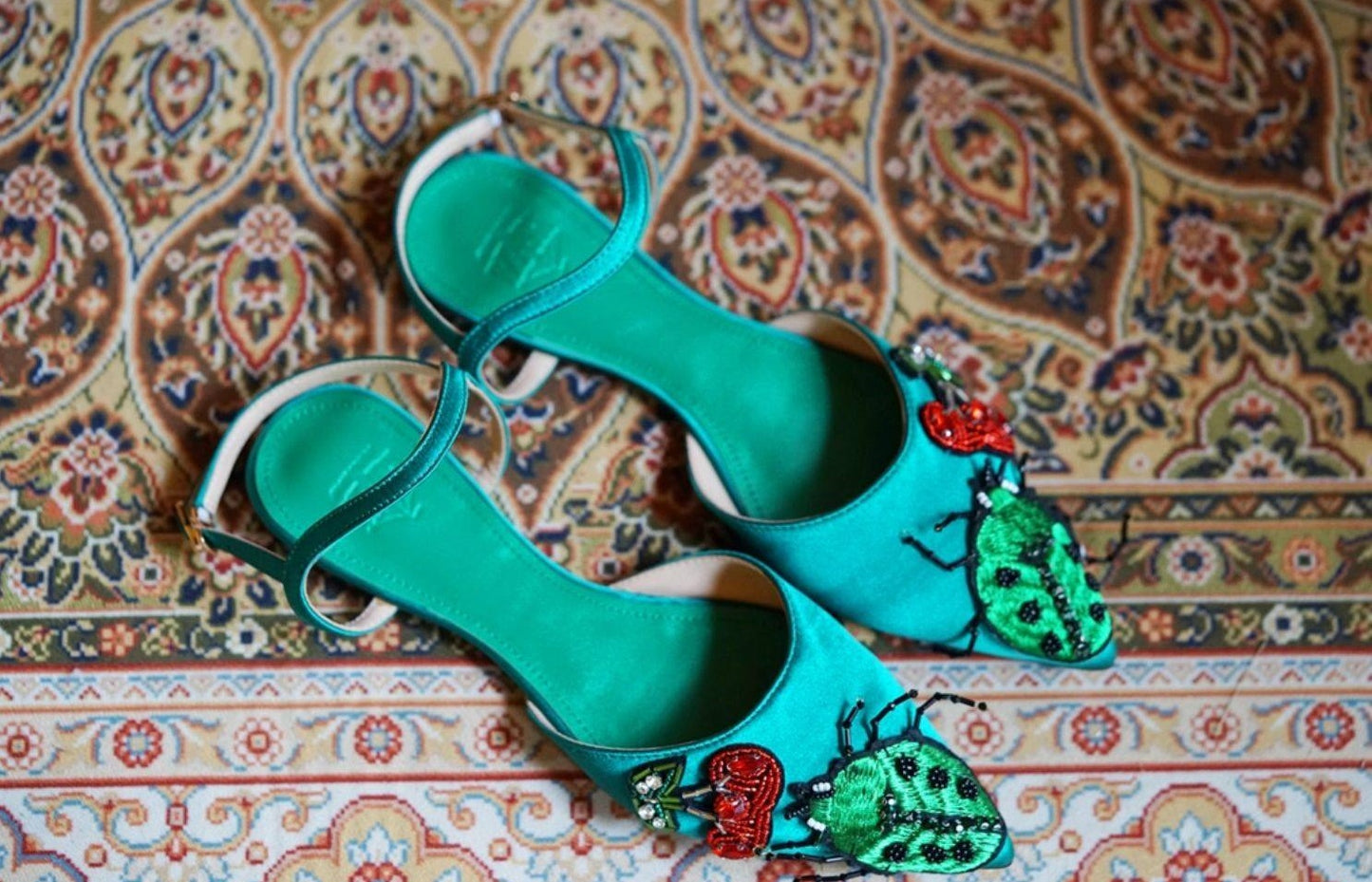 B-FEI Spring/Summer Pointed-Toe Embossed Sandals-POICH.
