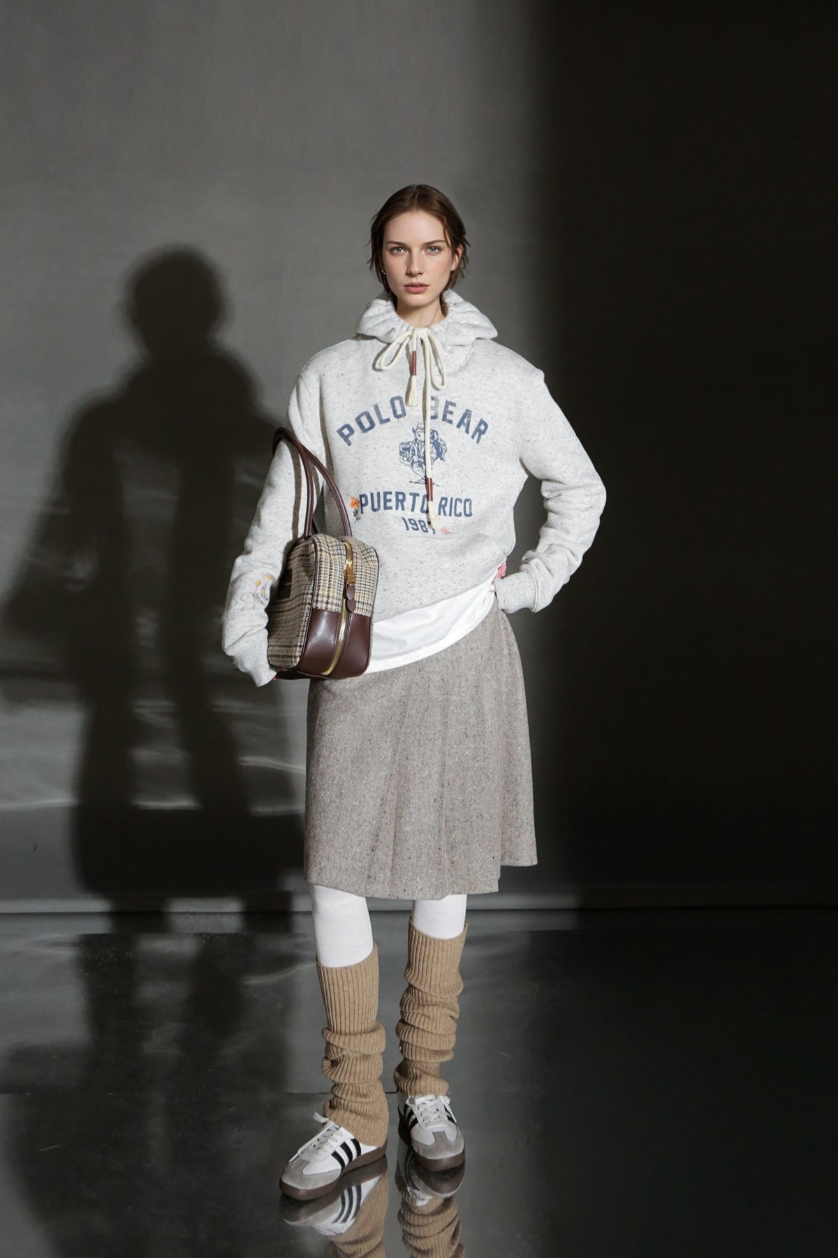 PIAOIN vintage woolen pleated premium skirt-LUCY