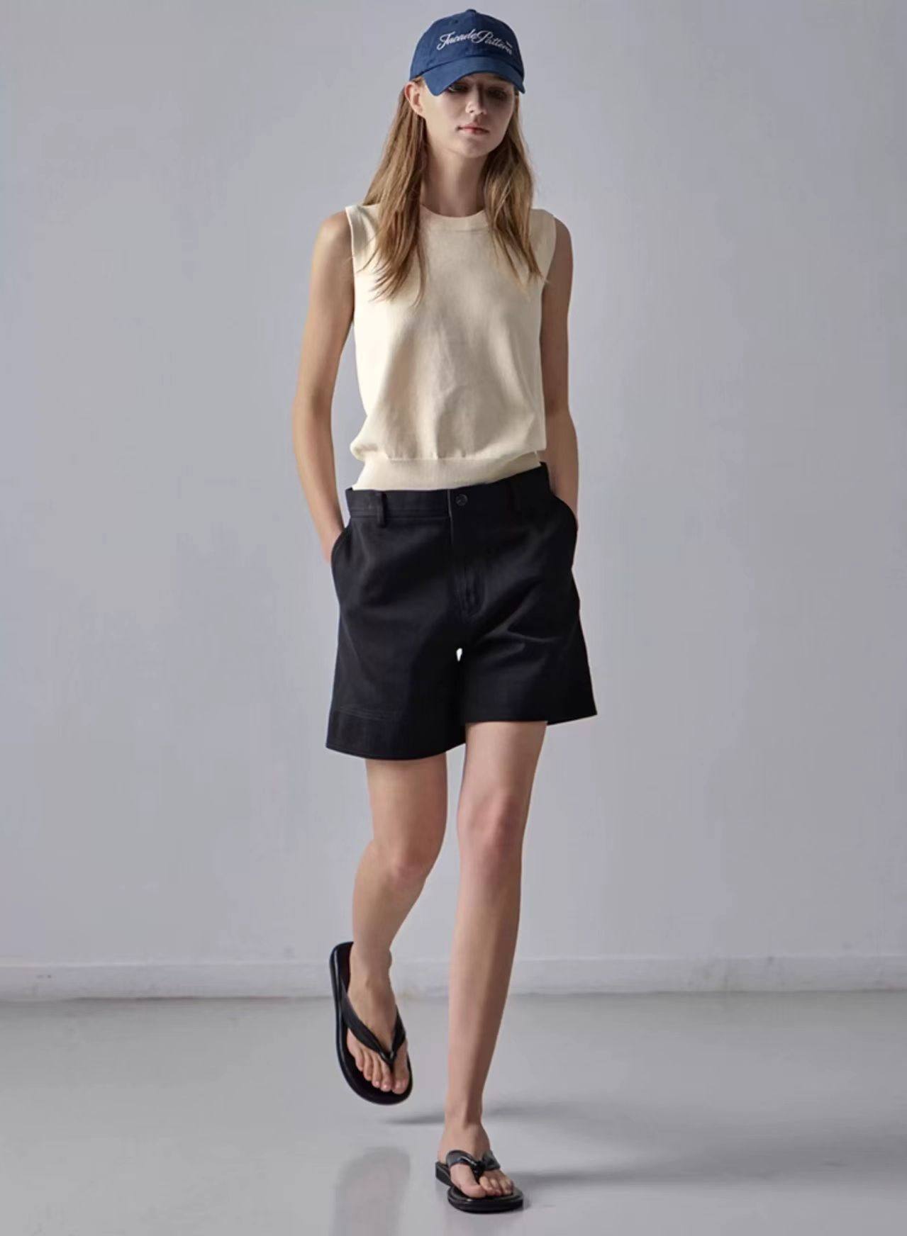 Nothing Written Vest Women's Slim Knitted Sleeveless Suspenders-LUCY.