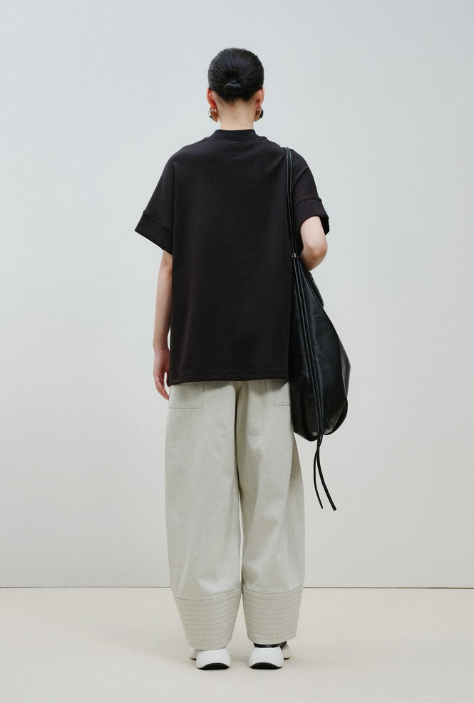 ZHUCHONGYUN dragon designed short-sleeved top-HUGH.