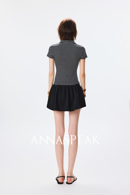 ANNASPEAK  POLO collar dress-RICO.
