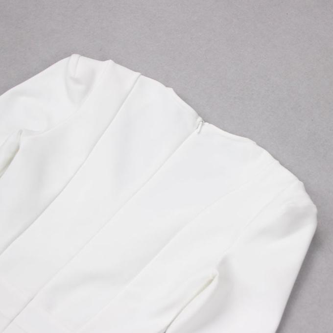 DOLLY Luxury Retro Style Square Collar Long Sleeve Slim Fit Dinner Dress-CAHTIE