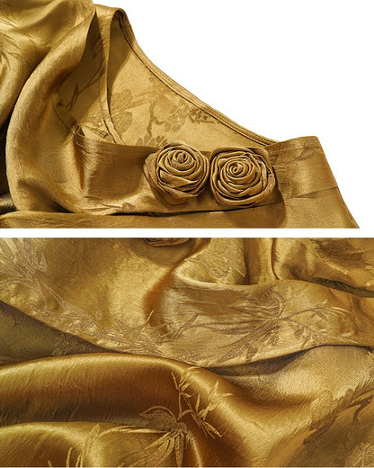 HECO Acetate texture Handmade Rose Top Women - DARK.