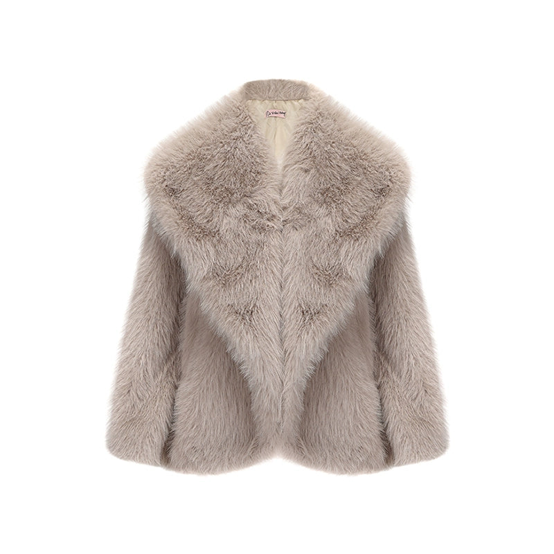 Le Palais Vintage  fur coat woolen trousers-DIOR