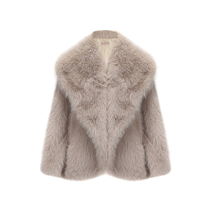 Le Palais Vintage  fur coat woolen trousers-DIOR