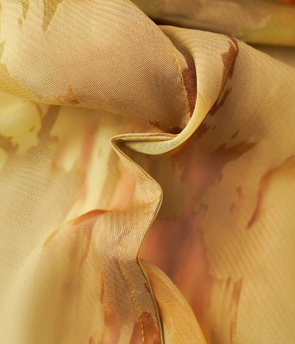 HECO Chinese National Style Burning Flower Slightly Transparent shirt- STROK.