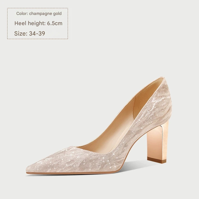 PJJUU Xiuhe thick high heels - LILY.