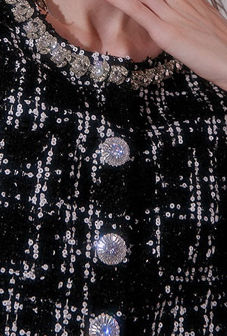 Wardrobes by Chen High End Black and White Checkered Top/Shorts-Herah