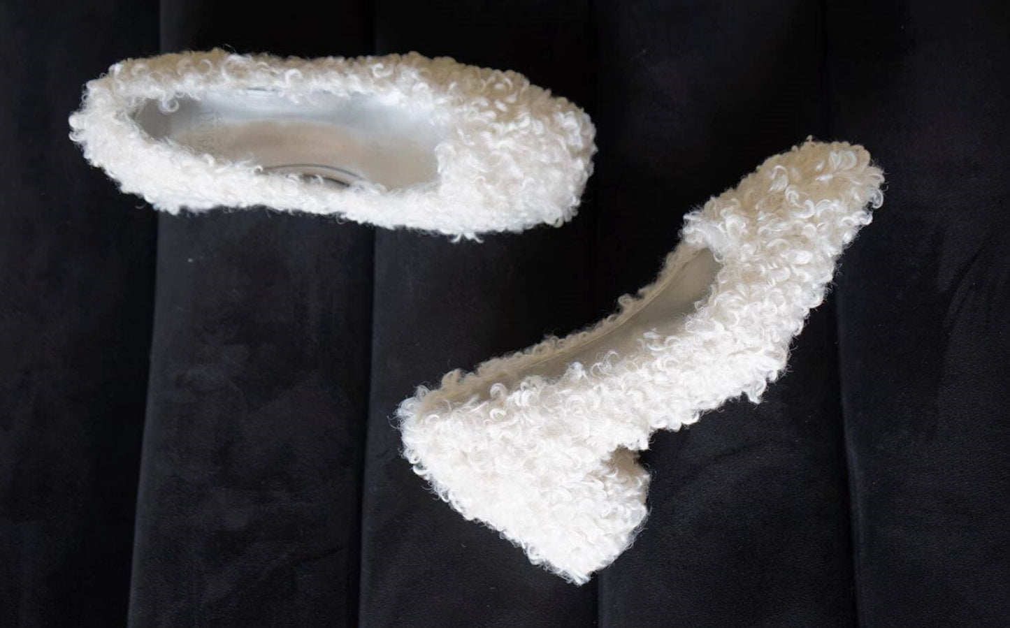 B-FEl lambswool shoes rolled mid heel-BUBA.