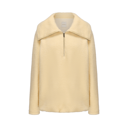 ATELIER MISS LU silhouette style with large lapels loose sweatshirt - SHEA.